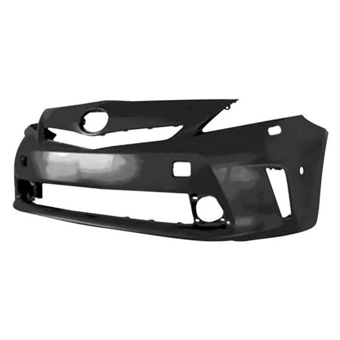 2012-2014 Toyota Prius V Front Bumper With Headlight Washer Holes & With Sensor Holes - TO1000387-Partify-Painted-Replacement-Body-Parts