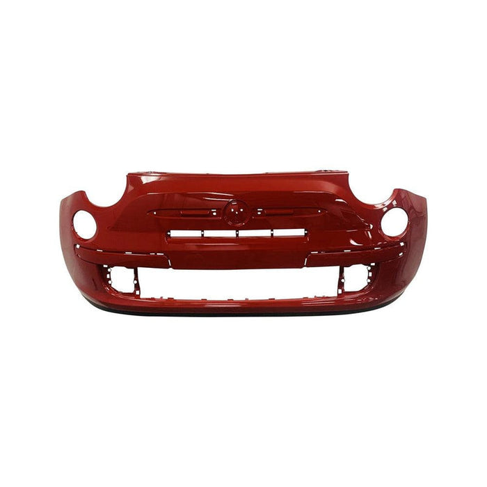 2012-2017 Fiat 500 Lounge, Non Sport Or X Front Bumper With Holes For Chrome Moulding - FI1000103-Partify-Painted-Replacement-Body-Parts