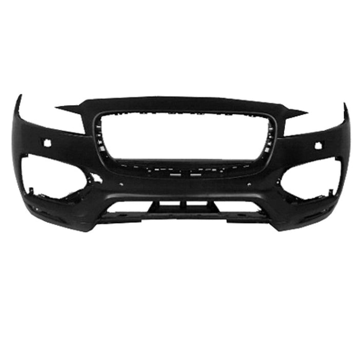 Jaguar F-PACE Front Bumper With Headlight Washer Holes - JA1000169-Partify