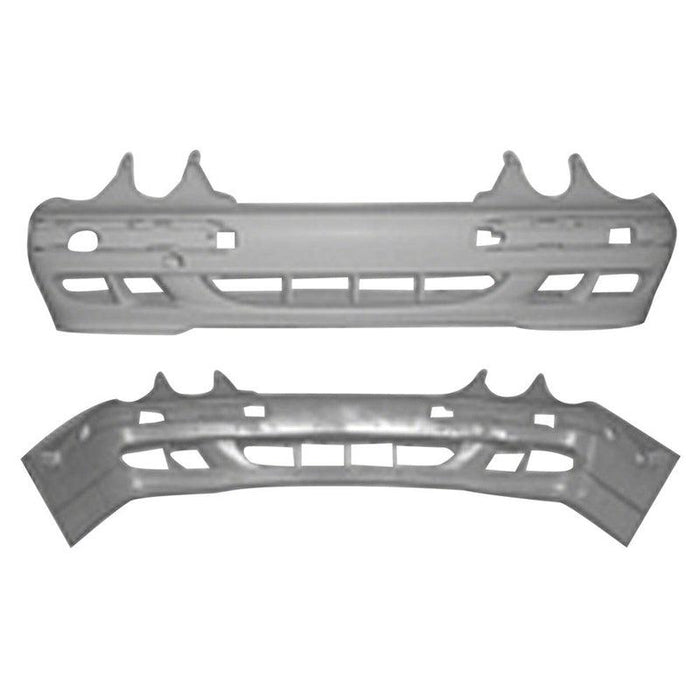 Mercedes E320 Front Bumper Without Headlight Washer Holes SedanWithout Sport - MB1000141-Partify